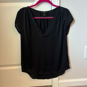 H&M Black Short Sleeve Blouse
